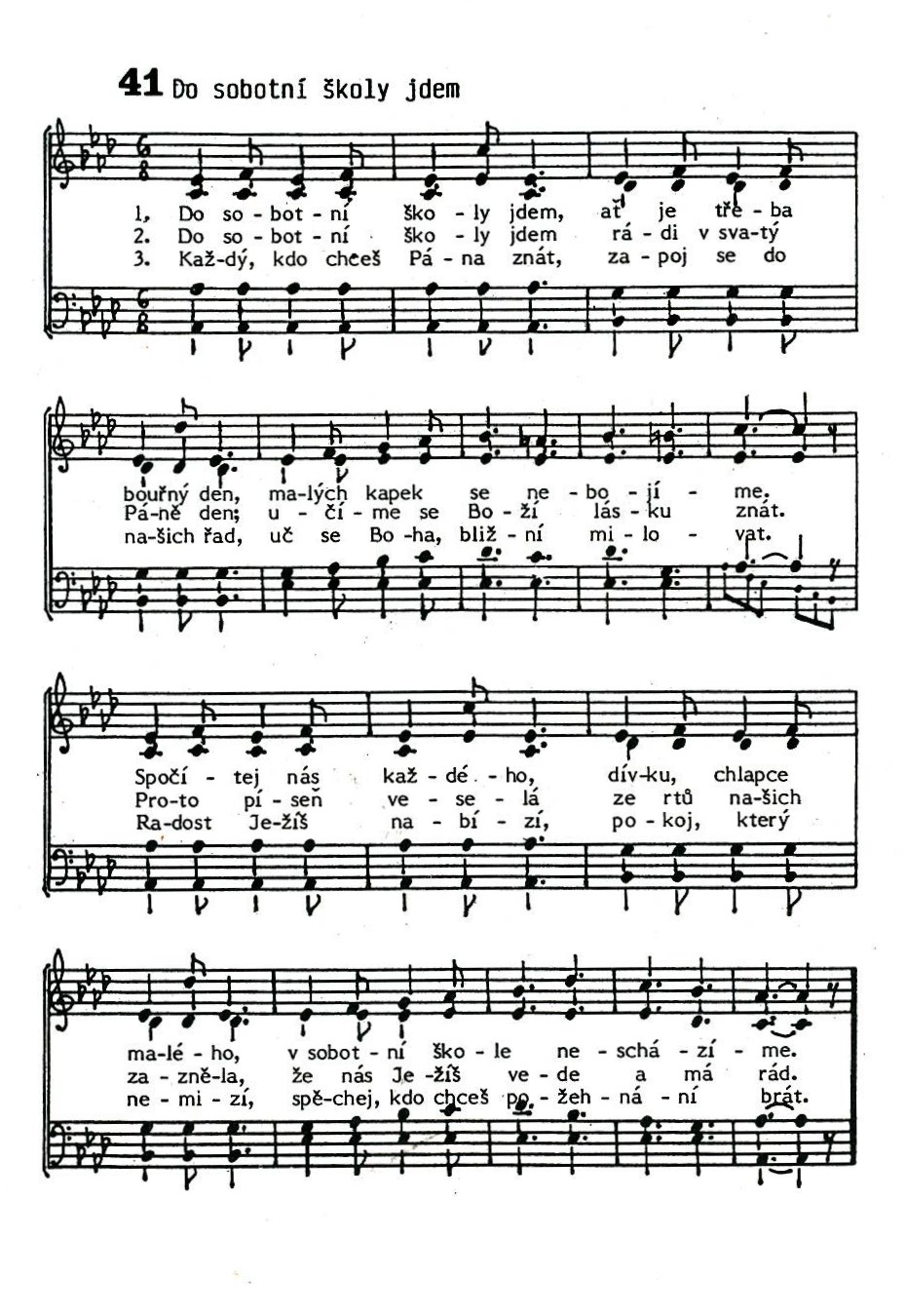 41 Do sobotni skoly jdem 1