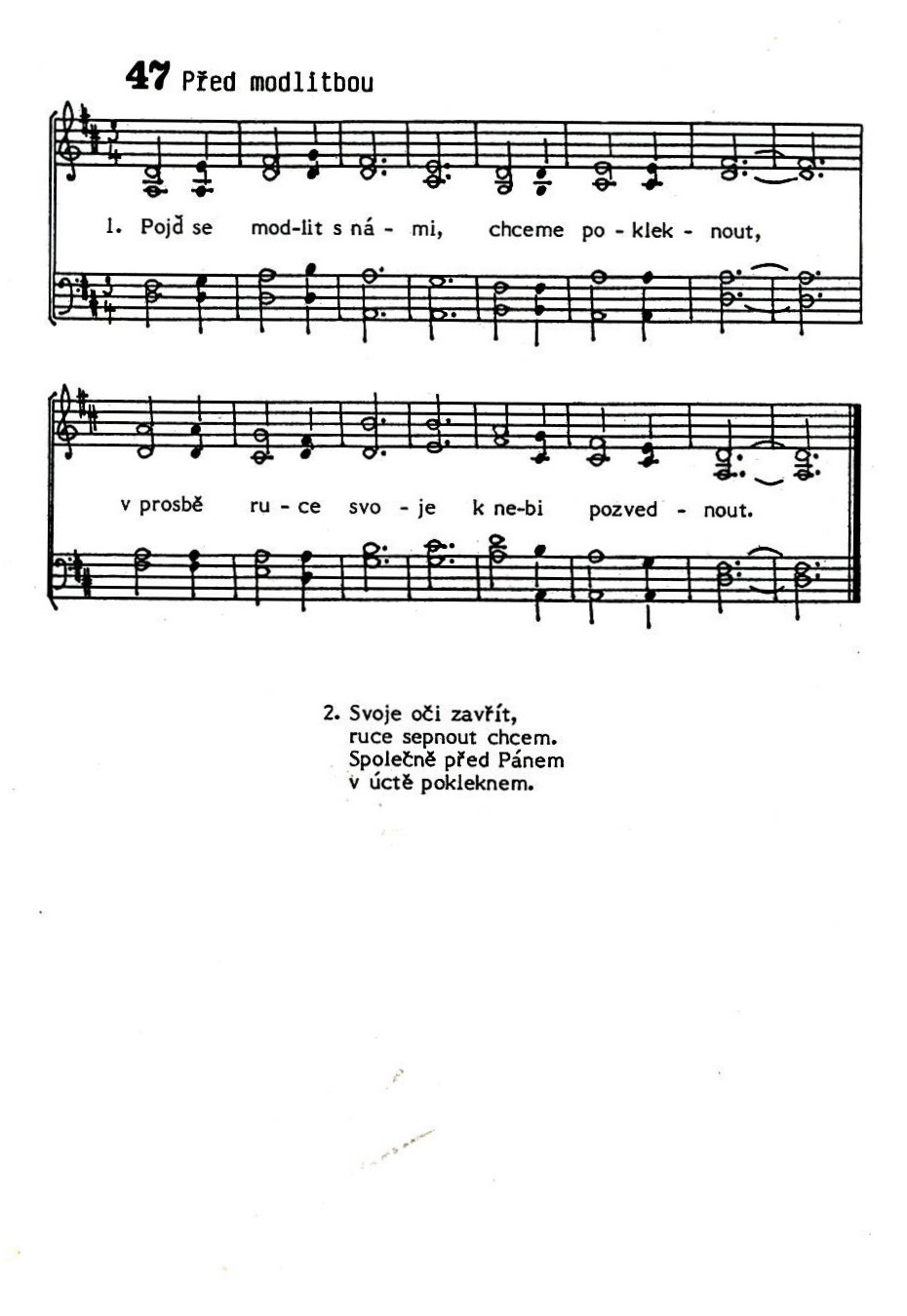 47 Pred modlitbou