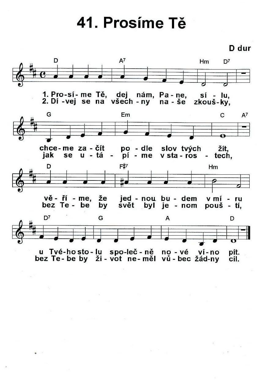 41 Prosime te