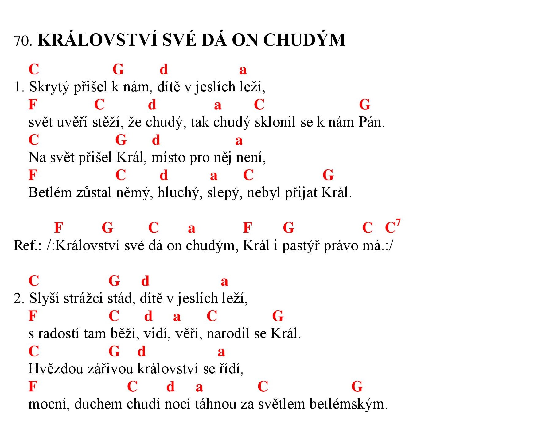 070 Kralostvi sve da On chudym