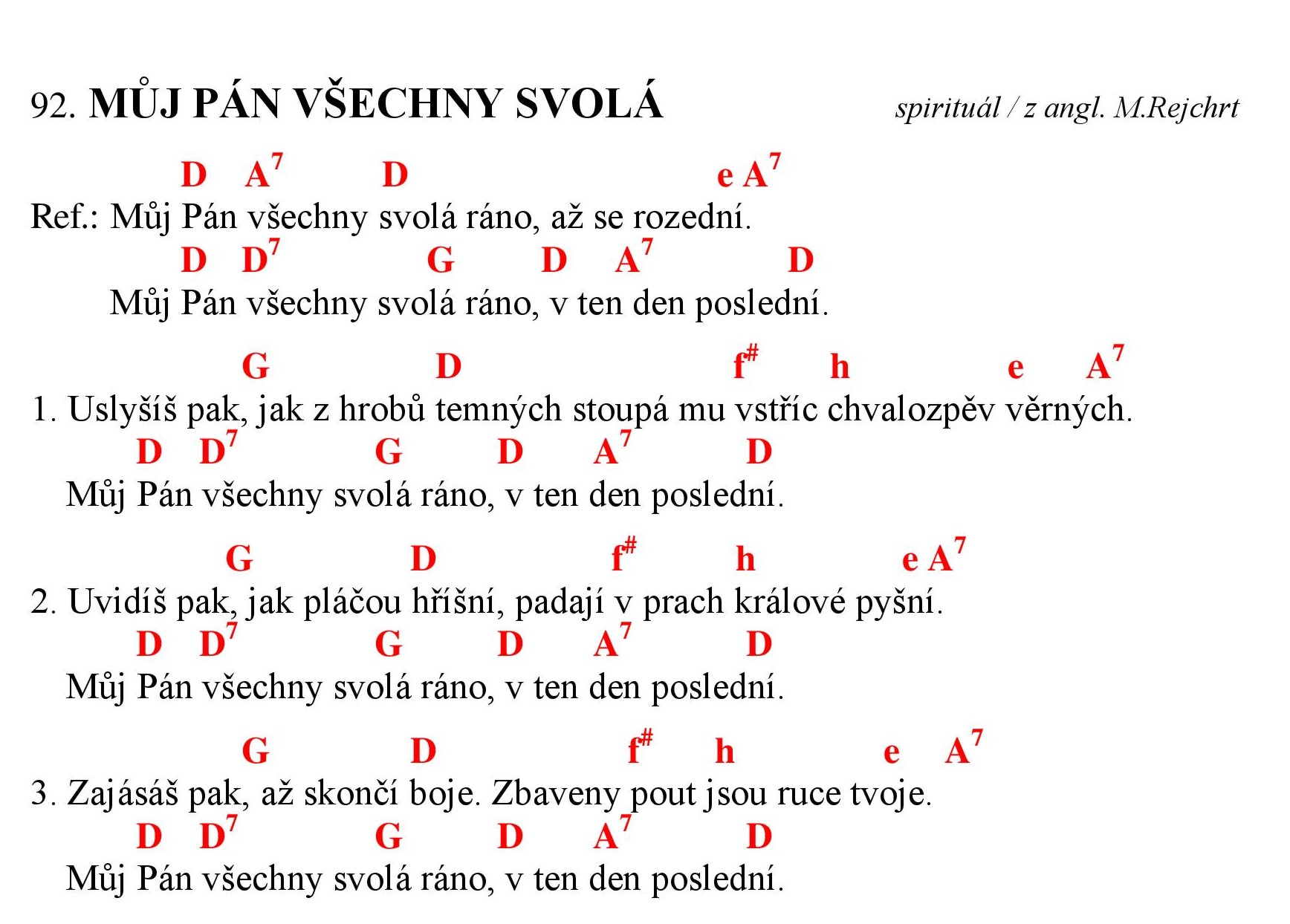 092 Muj Pan vsechny svola