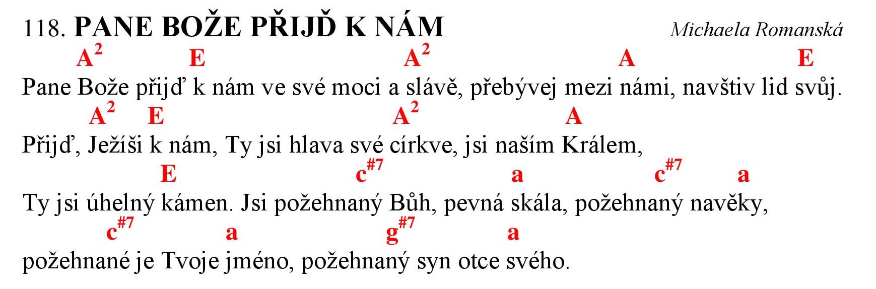 118 Pane Boze prijd k nam