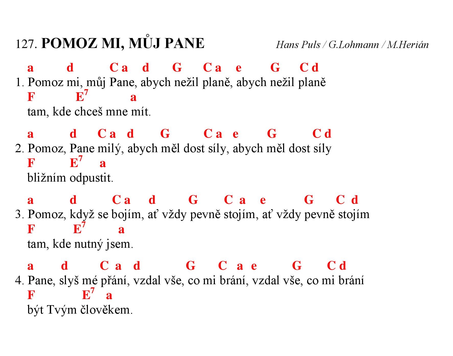 127 Pomoz mi muj Pane