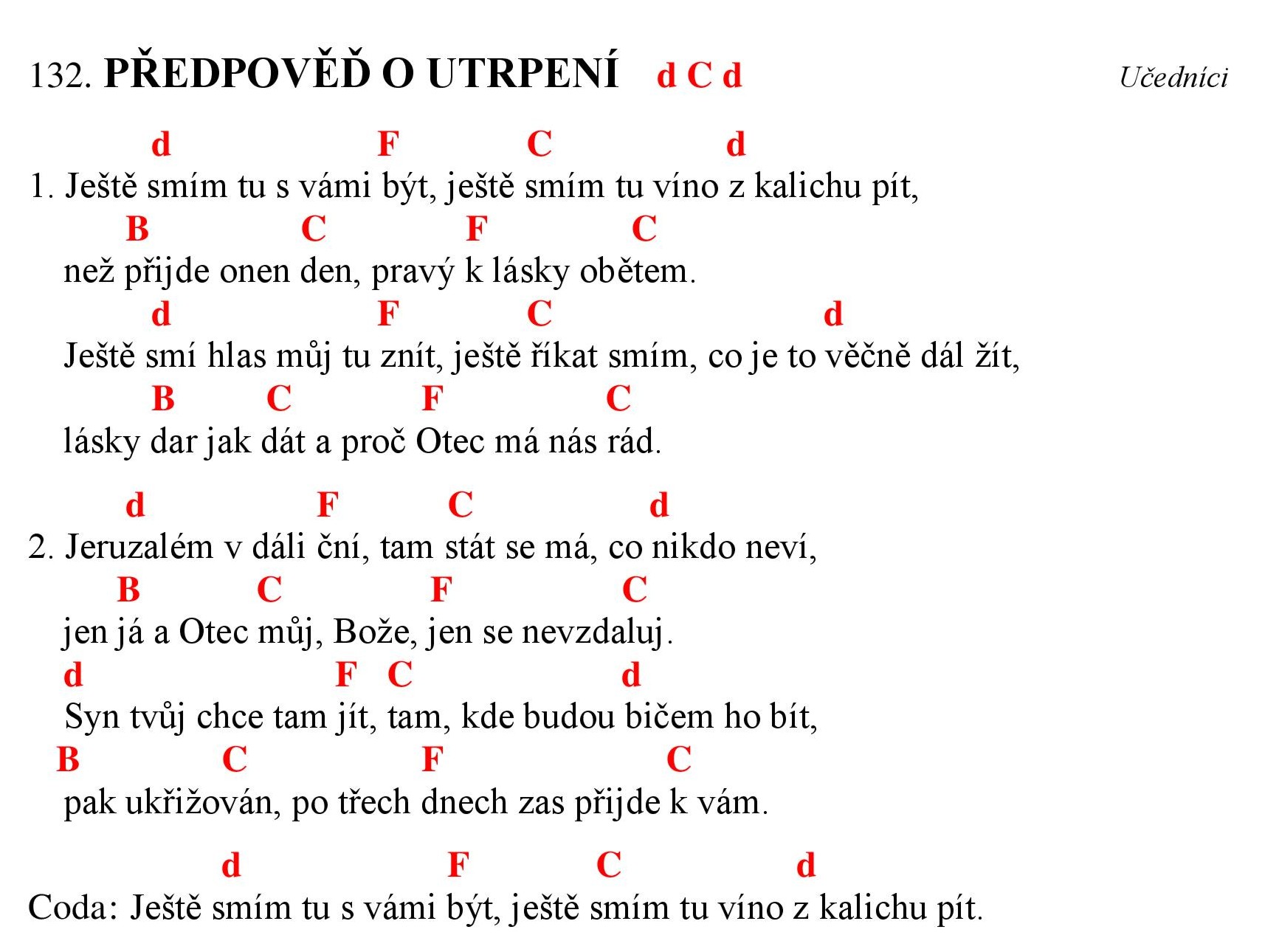 132 Predpoved o utrpeni