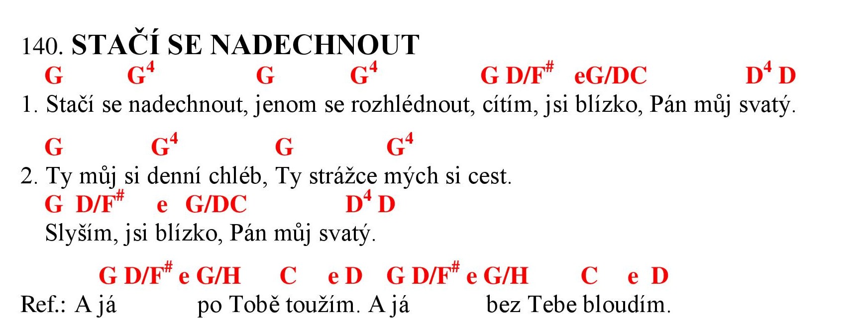 140 Staci se nadechnout