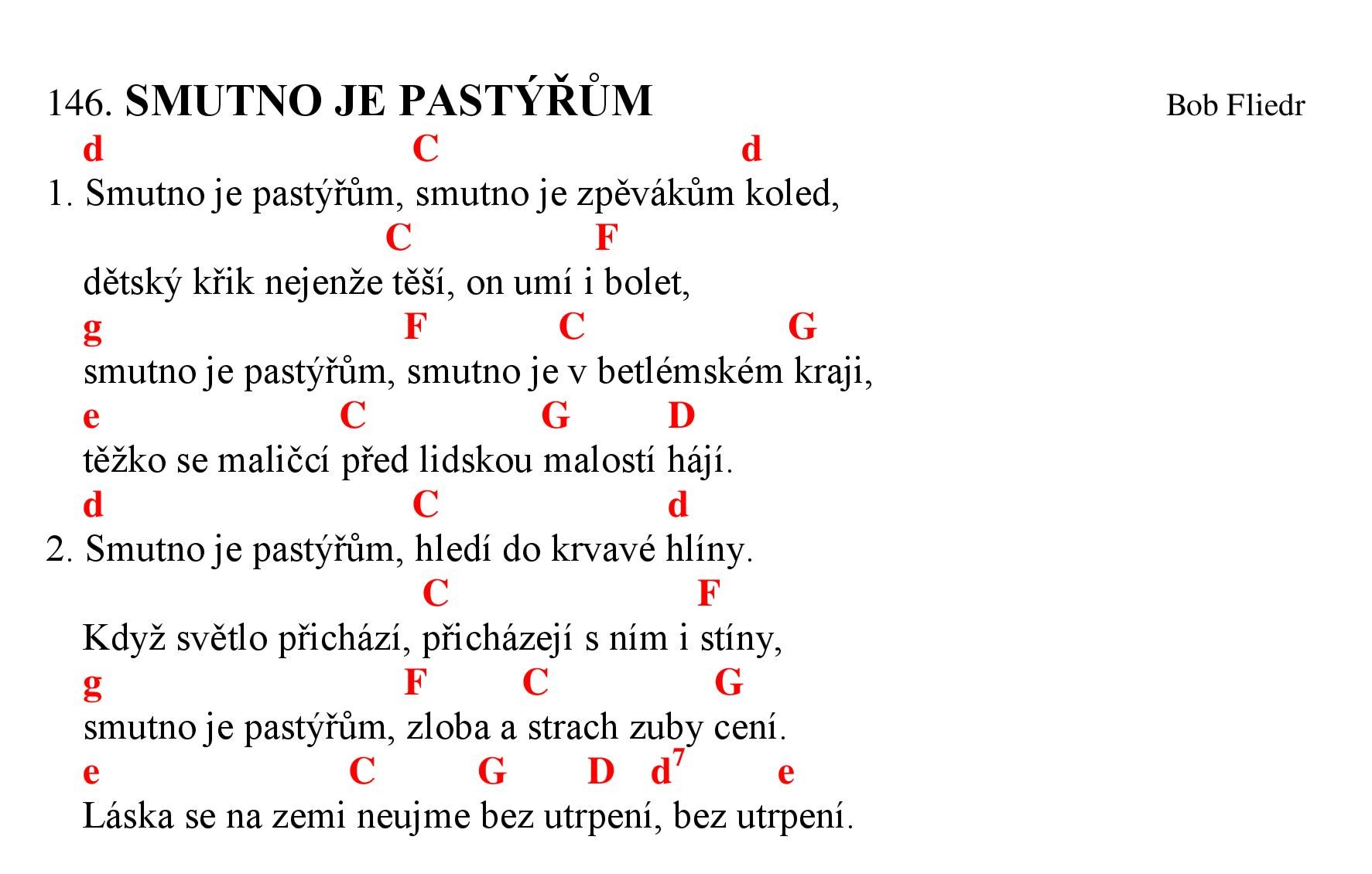 146 Smutno je pastyrum