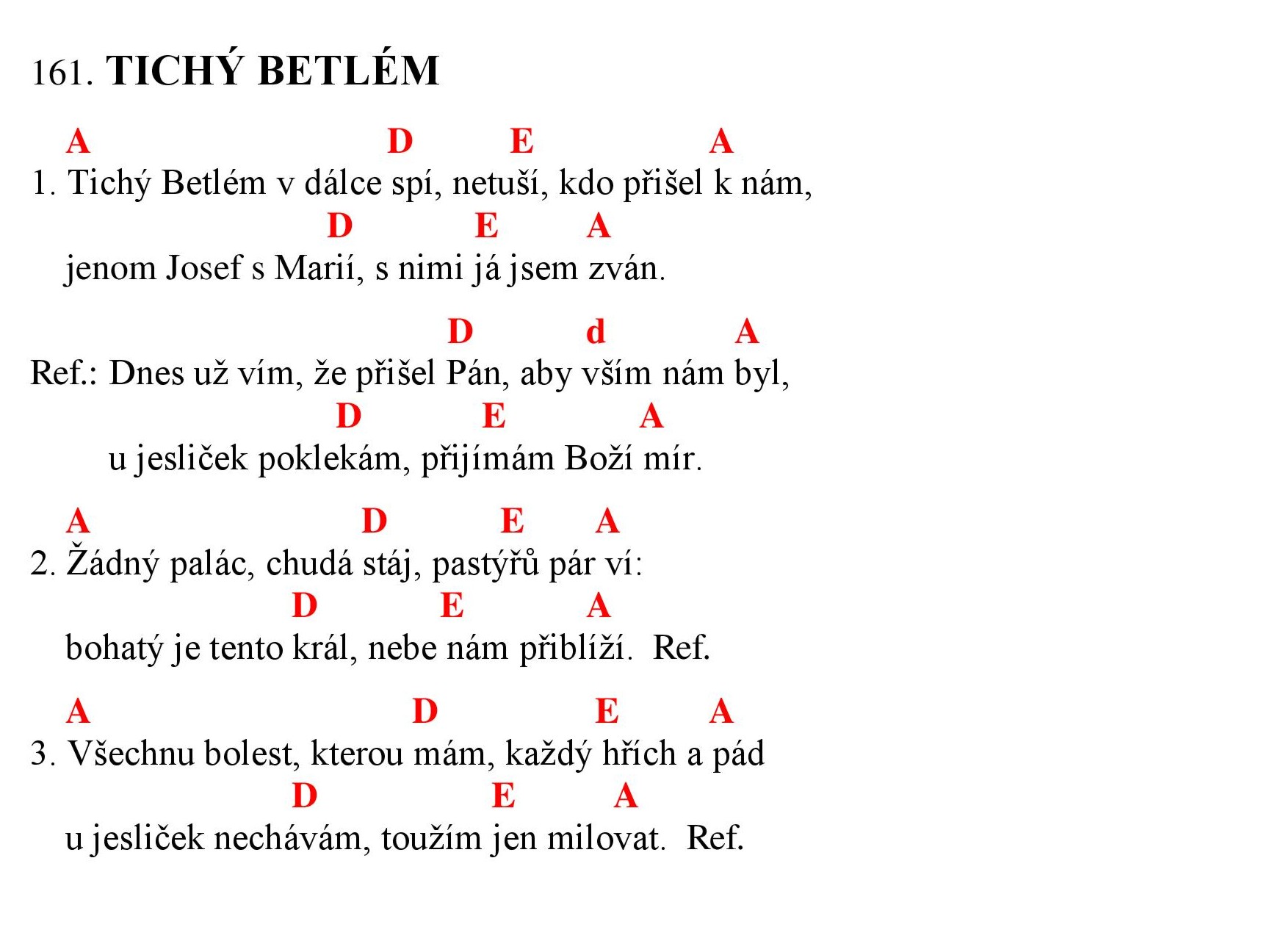 161 Tichy Betlem