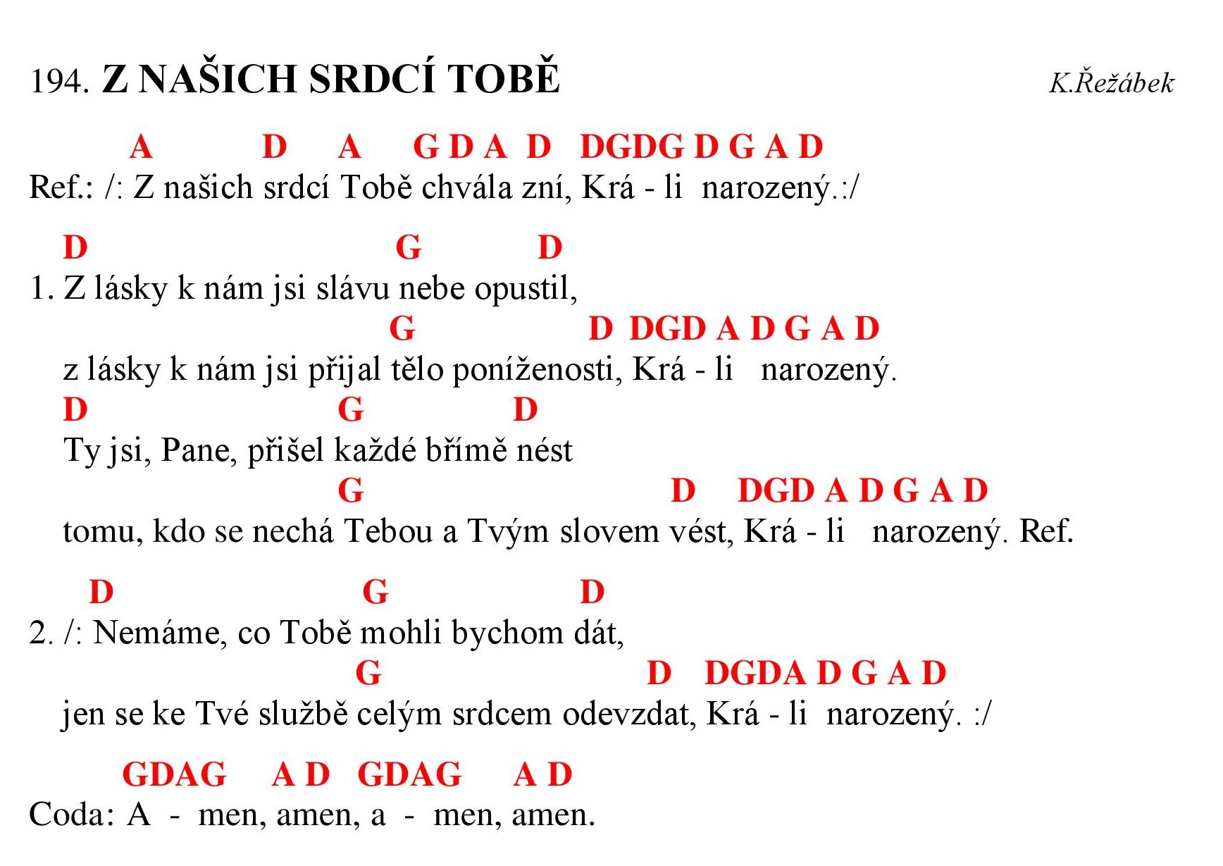 194 Z nasich srdci tobe