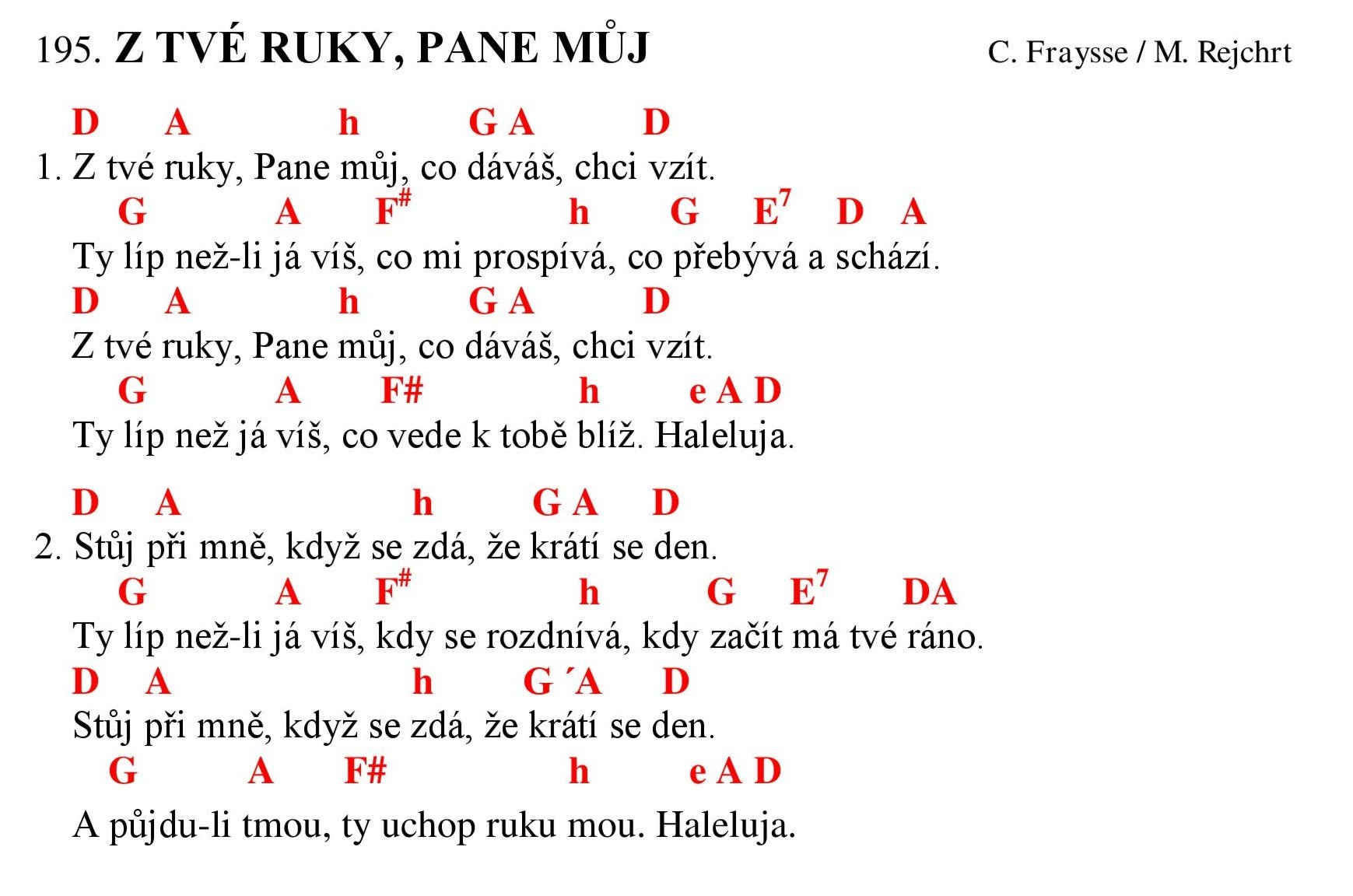 195 Z tve ruky Pane muj