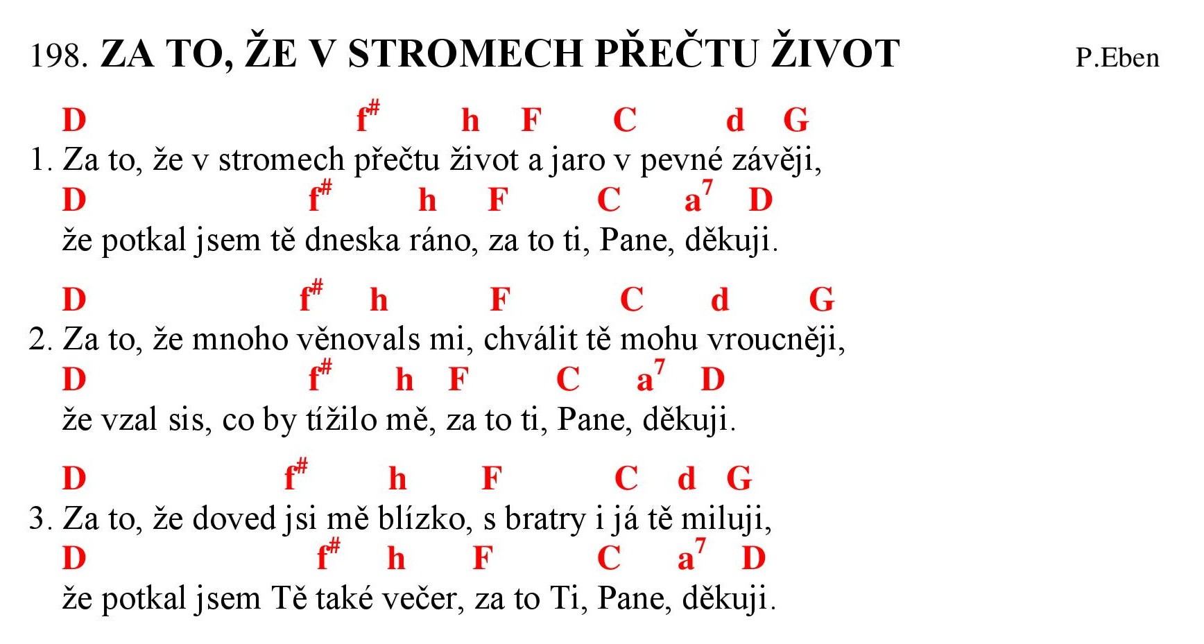 198 Za to ze v stromech prectu zivot