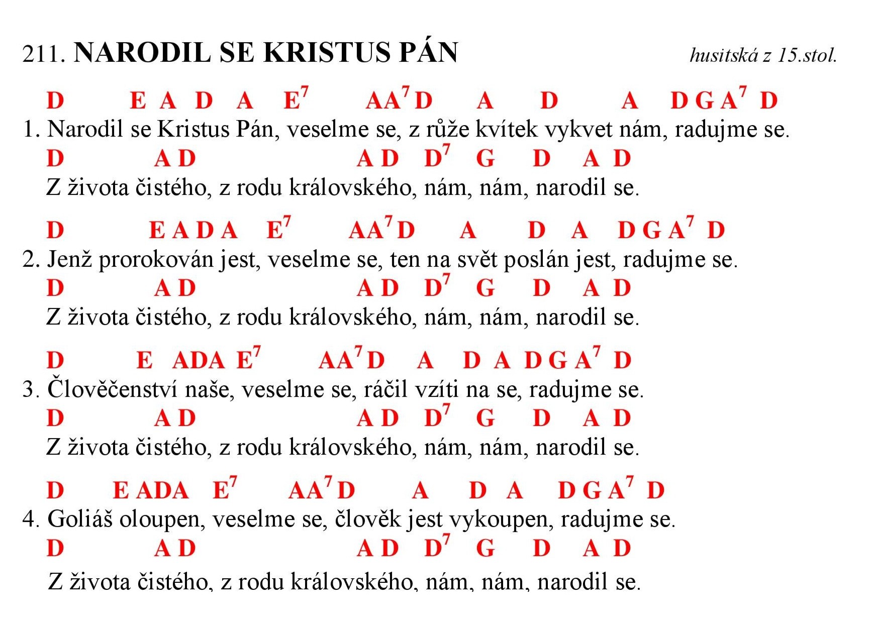 211 Narodil se Kristus Pan