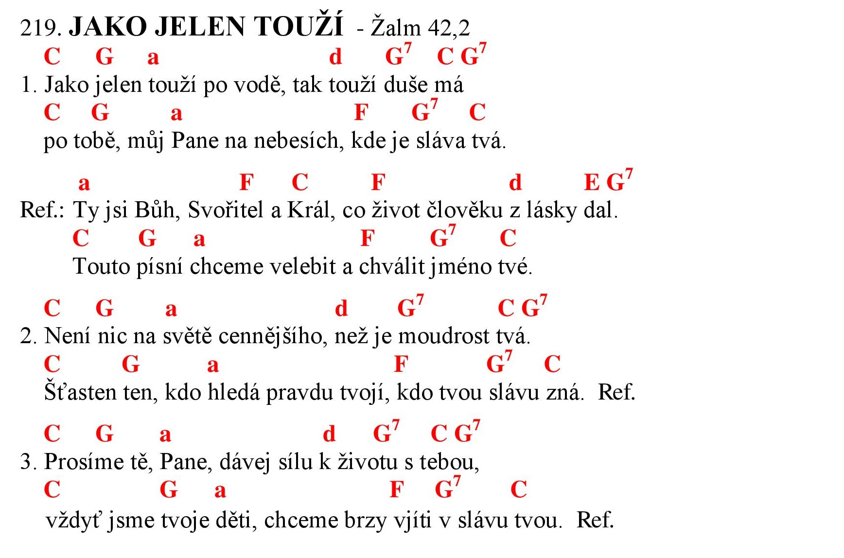 219 Jako jelen touzi