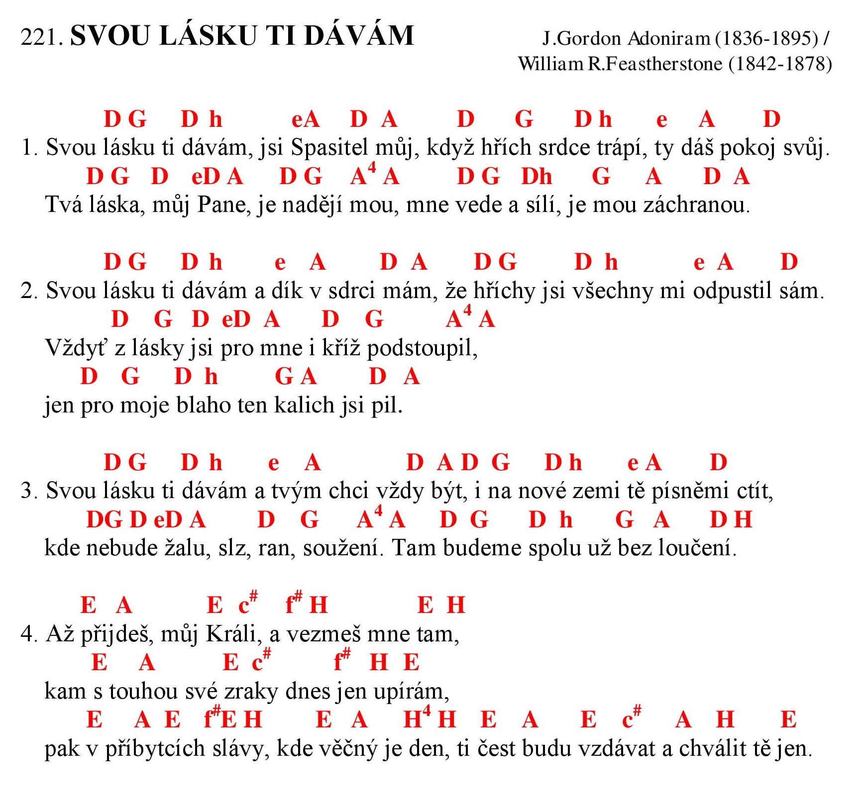 221 Svou lasku ti davam