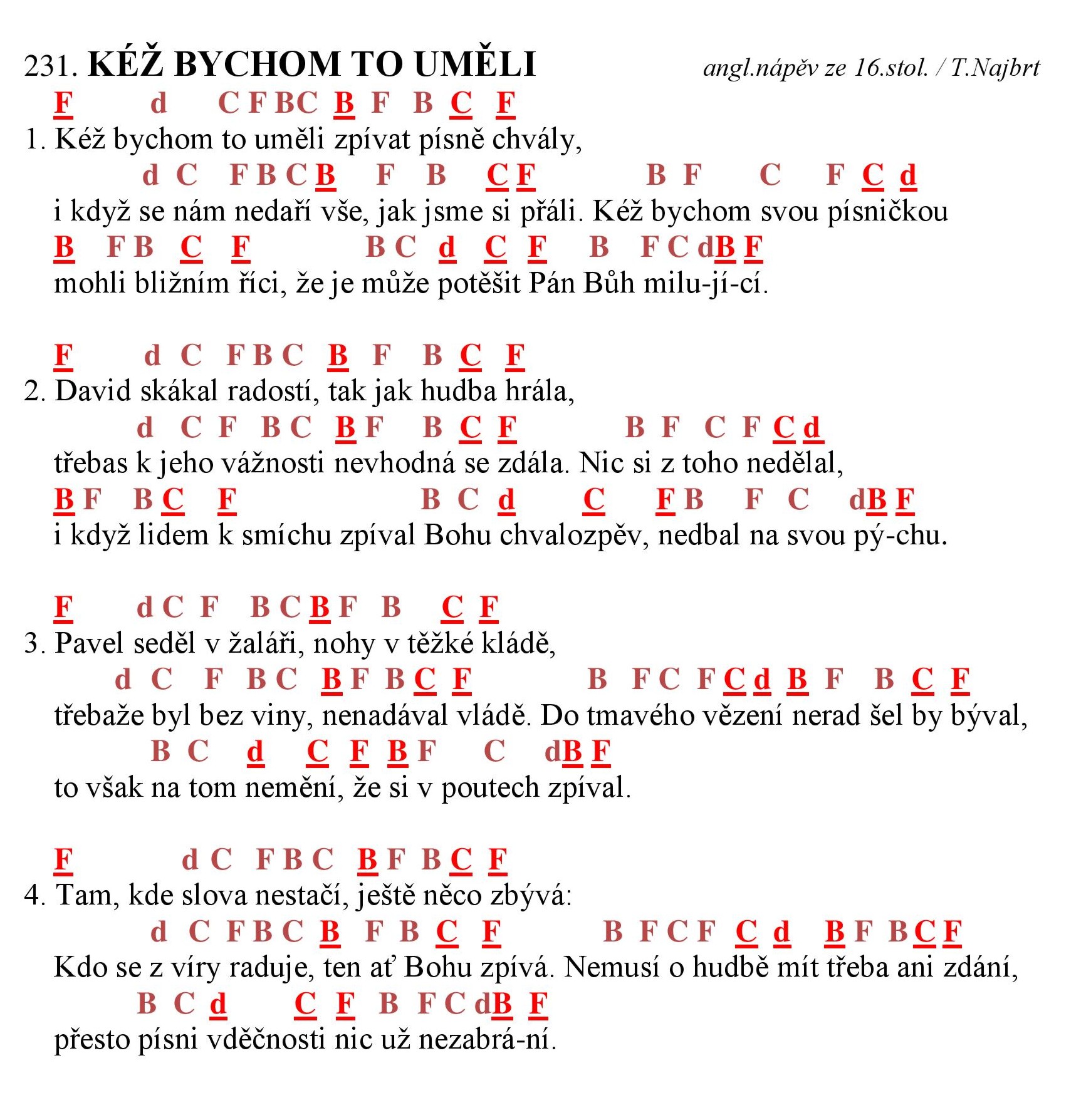 231 Kez bychom to umeli