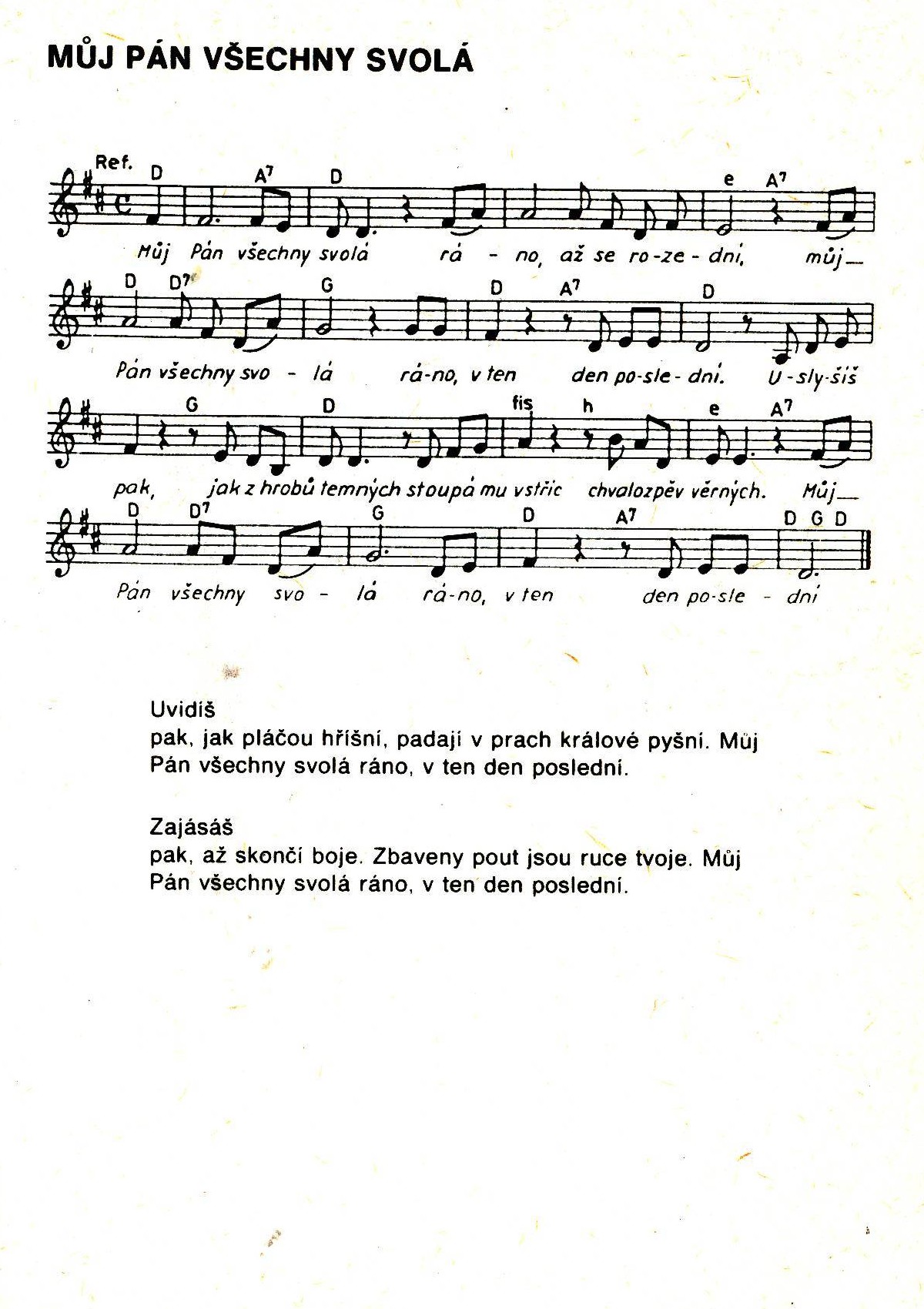 085 Muj Pan vsechny svola