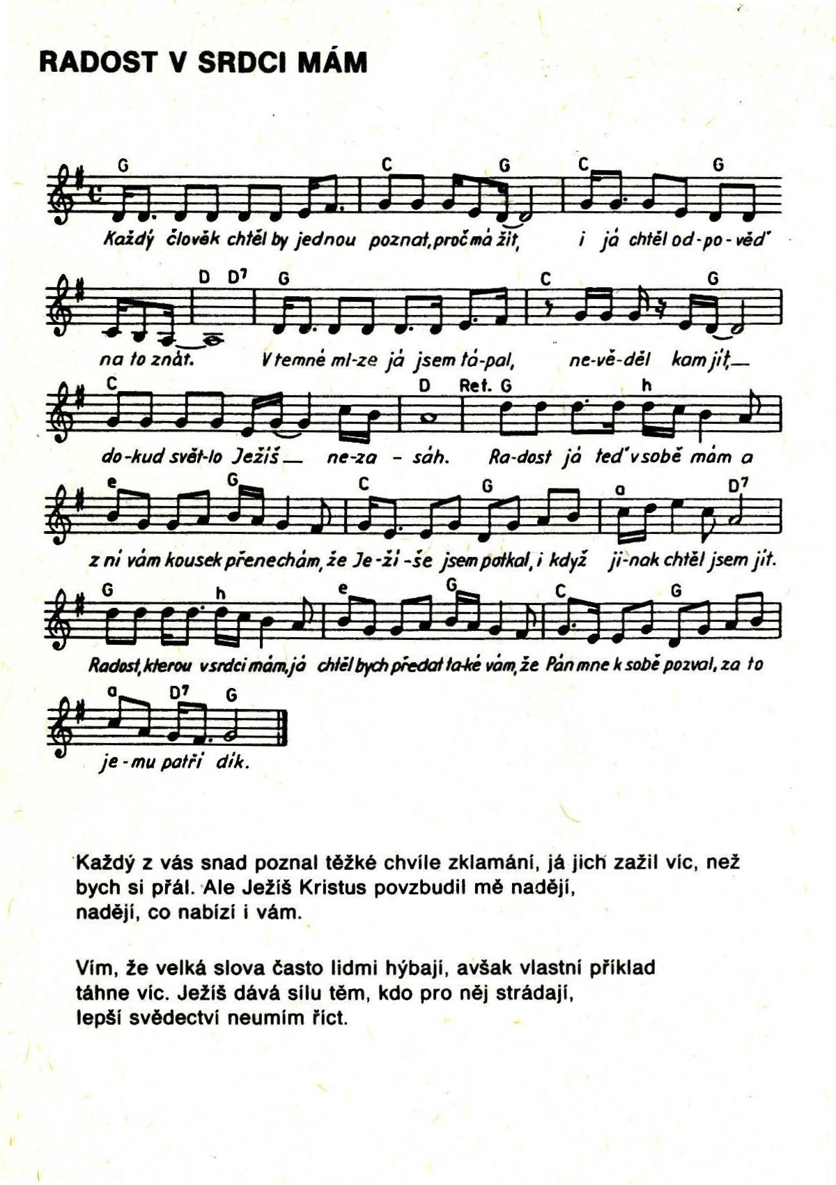 122 Radost v srdci mam