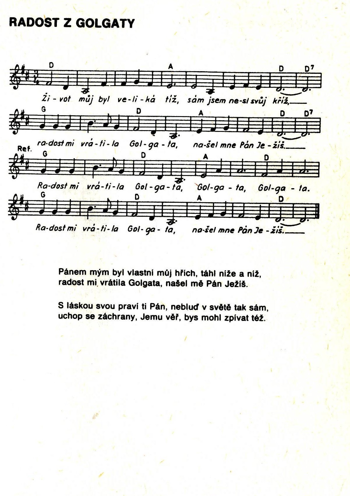 123 Radost z Golgoty