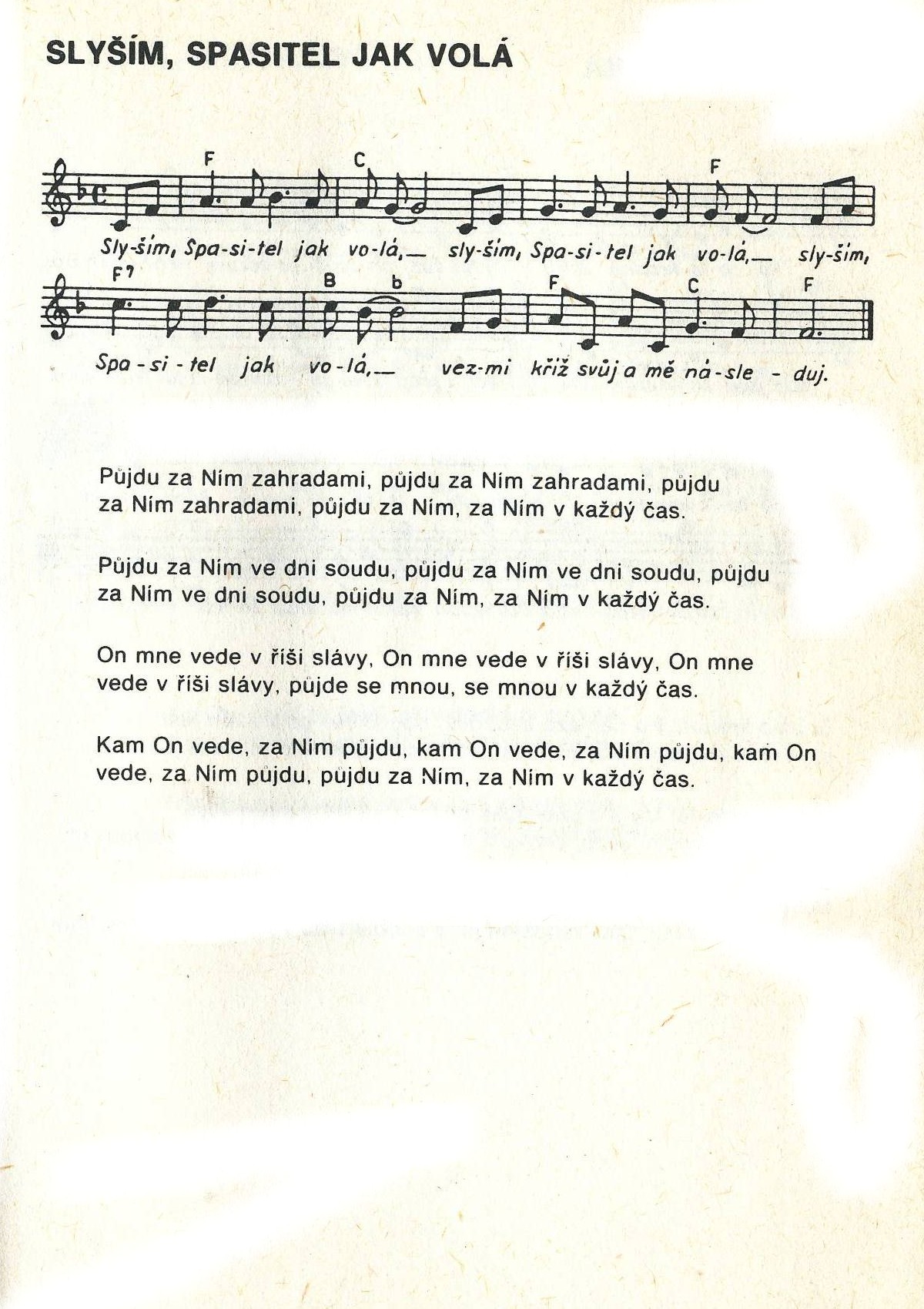 129 Slysim Spasitel jak vola