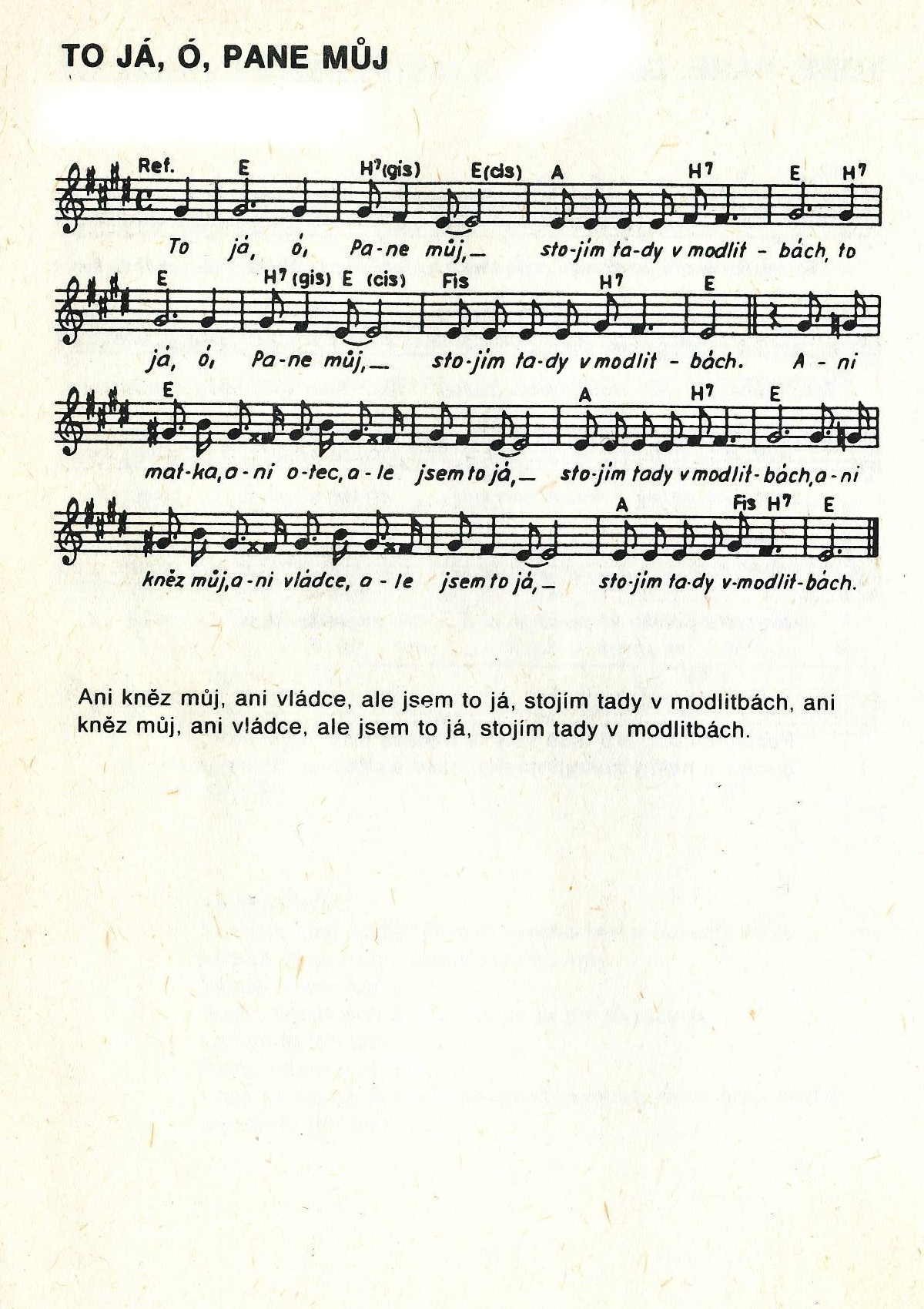 147 To ja o Pane muj